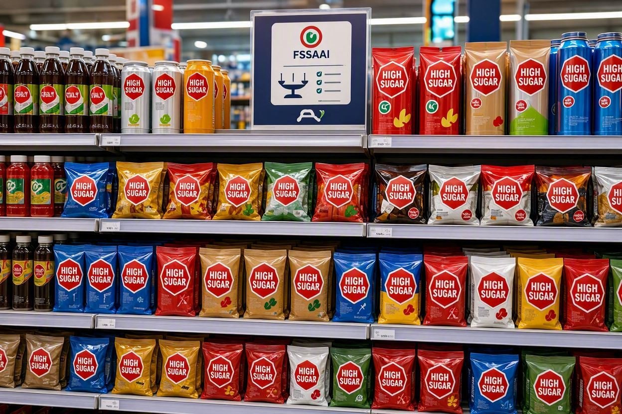 FSSAI Moves Towards Red Warning Labels on High Sugar, Salt and Fat Foods