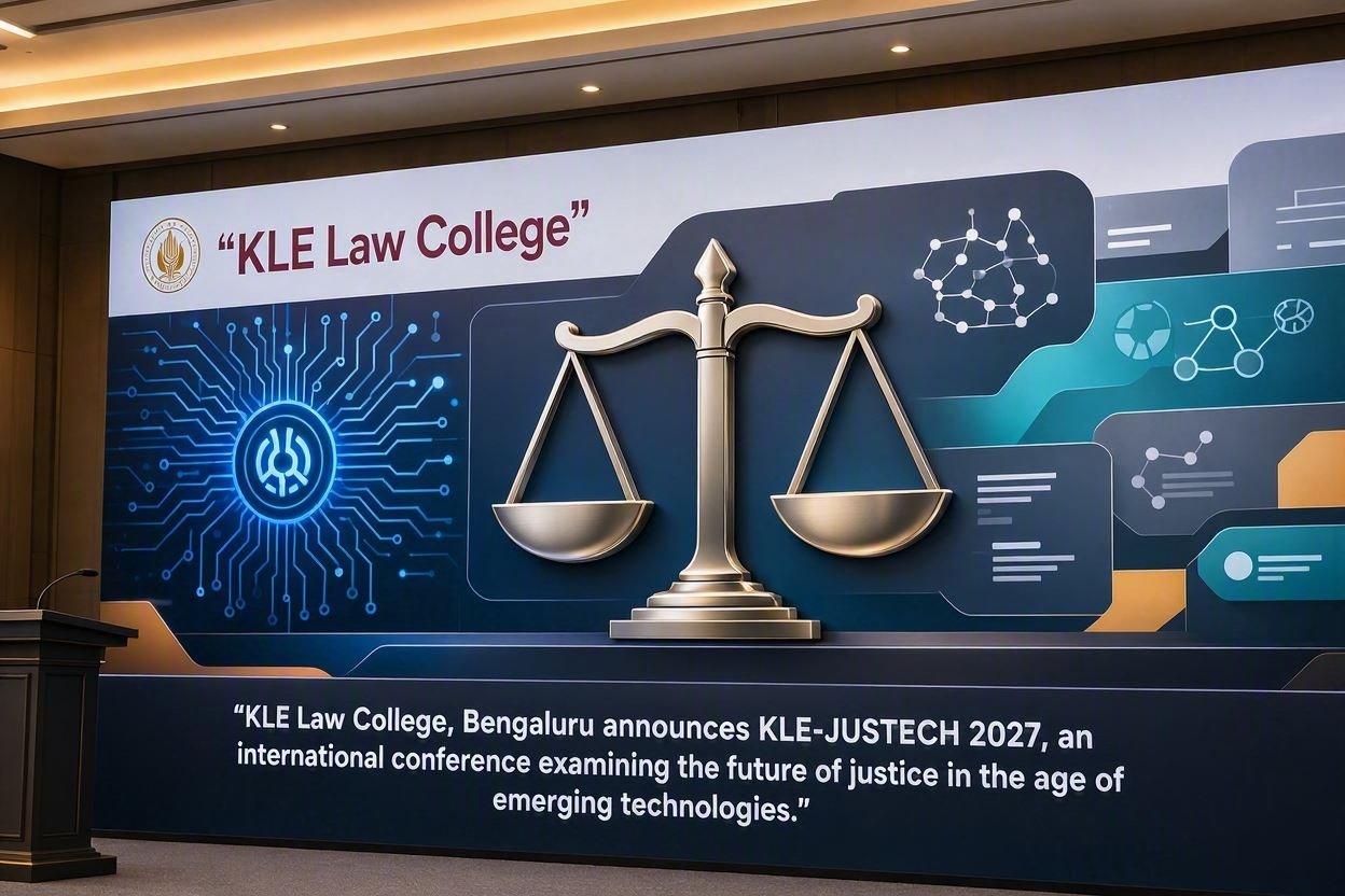 Call For Papers: First International Conference On Future Of Justice: Crime, Constitution, And Technology (KLE-JUSTECH 2027) By KLE Law College, Bengaluru | Submit Abstract By September 30, 2026