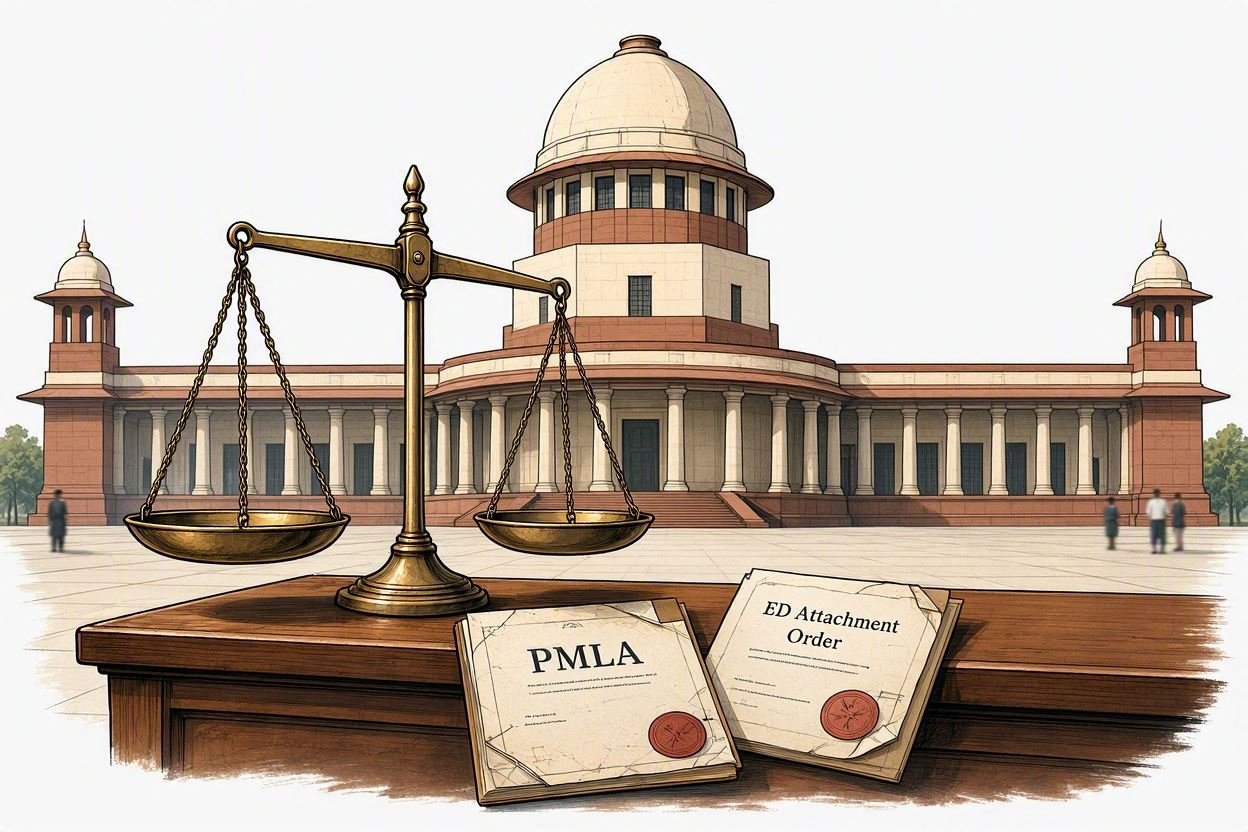 Supreme Court Questions PMLA Attachment Orders Without Judicial Member