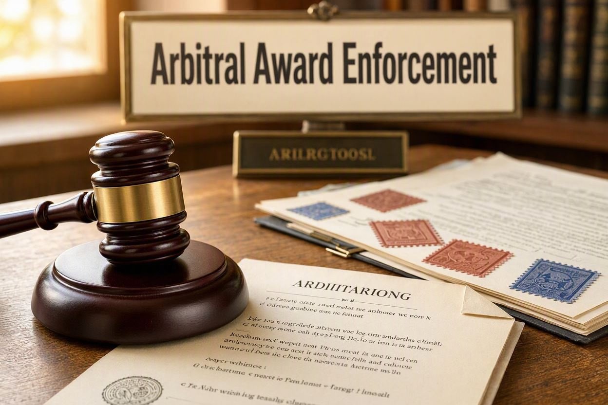 Stamping hurdle in enforcement of arbitral awards