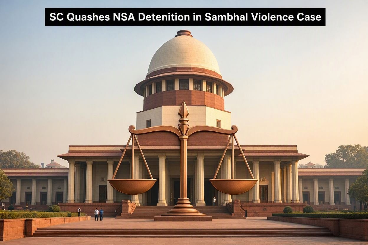 Supreme Court quashes NSA detention in Sambhal violence case and imposes ₹10 lakh cost on UP government