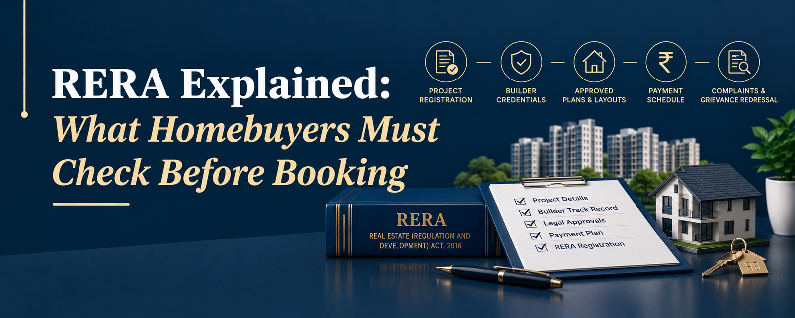 RERA Explained: What Homebuyers Must Check Before Booking