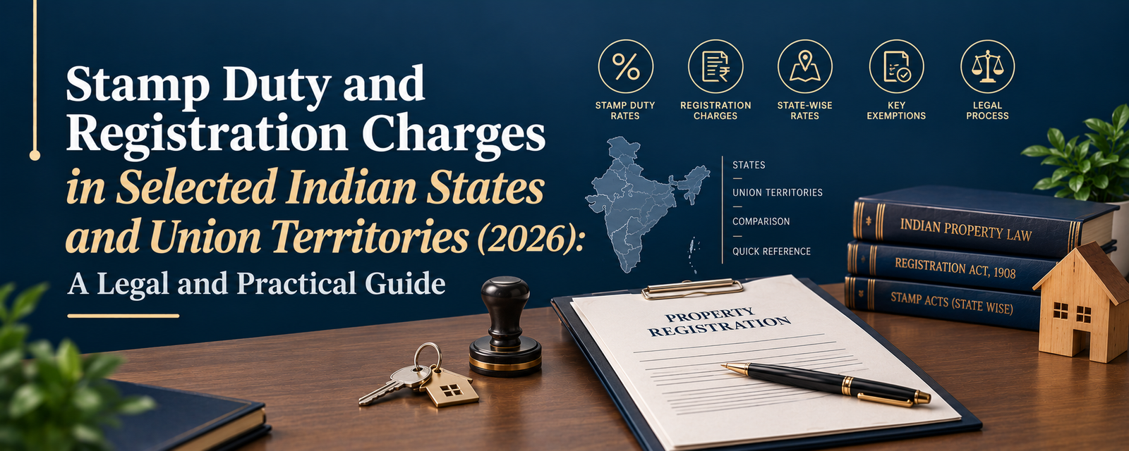 Stamp Duty and Registration Charges in Selected Indian States and Union Territories (2026): A Legal and Practical Guide
