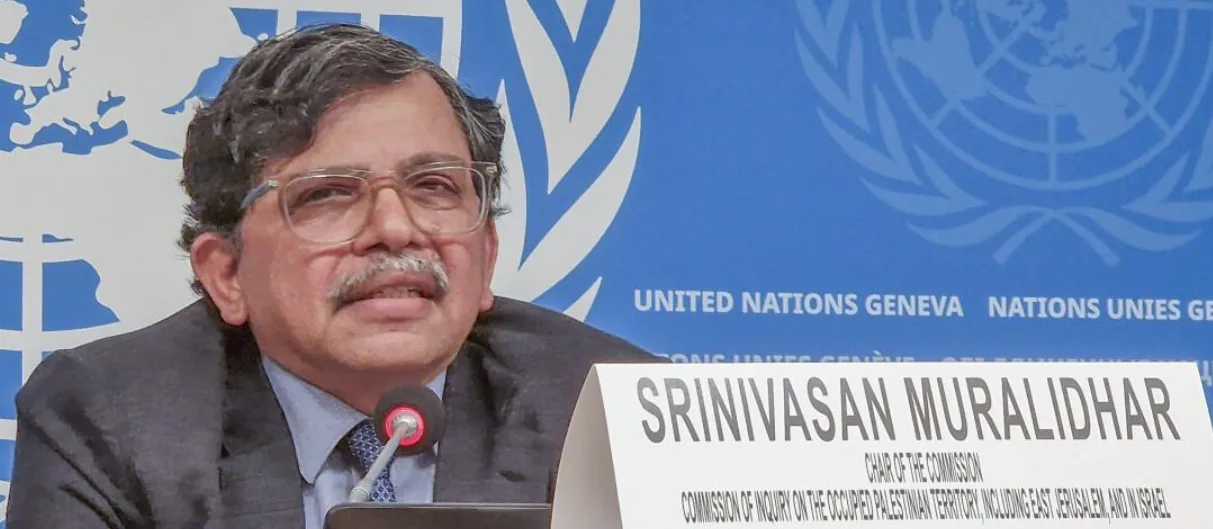 Israel Must End War Crimes In Occupied Palestinian Territory & Genocide In Gaza : Muralidhar-Led UN Inquiry Commission